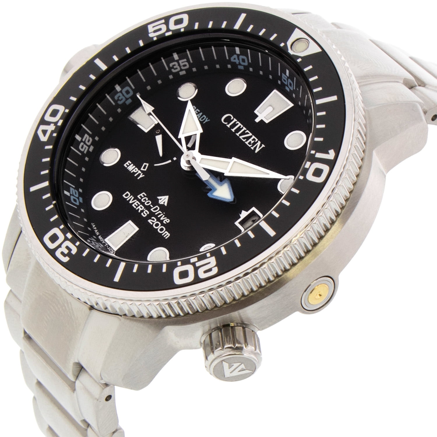 Citizen Men s Promaster BN2031 85E Black Stainless Steel Eco Drive Diving Watch Walmart