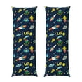 thumbnail image 2 of Bingfone Body Pillow Cover Long Pillow Case With Zipper Decorative Bedding Pillowcase 20"X54" Soft Cushion Pillow Case For Bedroom-Funny Spaceships, 2 of 8
