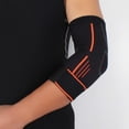 thumbnail image 3 of Elástico Codo Brace Brazos Soporte Envoltura Antebrazo Artritis Protector Crashproof Nylon Compresión Manga para Ciclismo Béisbol Hombres , M Negro DYNWAVEMX Coderas protectoras, 3 of 8