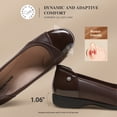 thumbnail image 3 of DREAM PAIRS Women's Low Wedge Comfort Flats Professional Slip-On Walking Shoes with Arch Support Flexible Non-Slip Work Shoes, 3 of 8