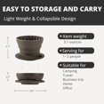 thumbnail image 2 of vandroop Goutteur à Café Pliable, Cafetière Portable en Silicone, Réutilisable (1-2 Tasses) (Vert), 2 of 6