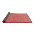 thumbnail image 2 of Ahgly Company Indoor Round Solid Red Modern Area Rugs, 3' Round, 2 of 4