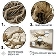 thumbnail image 3 of Designart "Surreal Tree Of Entwined Roots" Surrealism Canvas Wall Art, 3 of 7