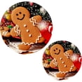 thumbnail image 7 of SKYSONIC Christmas Magic Gingerbread Pot Holders Trivets, 2 Pcs Heat Resistant Trivets,Cute Cookie Cotton Thread Weave Mats for Hot Pads Pans Pot Bowl Teapot for Kitchen Decor, 7 of 7