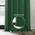 thumbnail image 5 of HPD Half Price Drapes Key Green Grommet Faux Linen Room Darkening Curtains for Bedroom & Living Room Curtains (1 Panel), Door & Window Curtains 96 inches long, 50W X 96L, 5 of 9