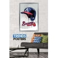 thumbnail image 2 of MLB Atlanta Braves - Drip Helmet 20 Wall Poster, 22.375" x 34", Framed, 2 of 3