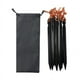 thumbnail image 5 of 8 piezas de estacas para tienda de campaña Zulema estacas de suelo de Metal toldo Negro, 5 of 8