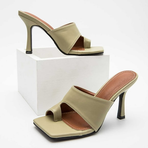 Tax Free Weekend ABPWLY Women's New Summer Fashion Open Toe High Heels Stilettos Sandals and Slippers