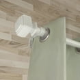 thumbnail image 3 of Domovina Aris 1" Faux Wood Curtain Rod-Color:Pearl White,Size:28-48", 3 of 3