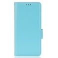 thumbnail image 6 of Wallet Case for Samsung Galaxy A15, Silicone Lychee Pattern PU Leather Shockproof Flip Cover with Card Slots Holder Magnetic Clasp Lock Drop Resistant Kickstand Phone Case,Cyanblue, 6 of 7