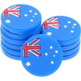 thumbnail image 4 of 6pcs Racket Vibration Dampeners National Flag Designed Tennis Racket Shocking Absorbers, 4 of 6
