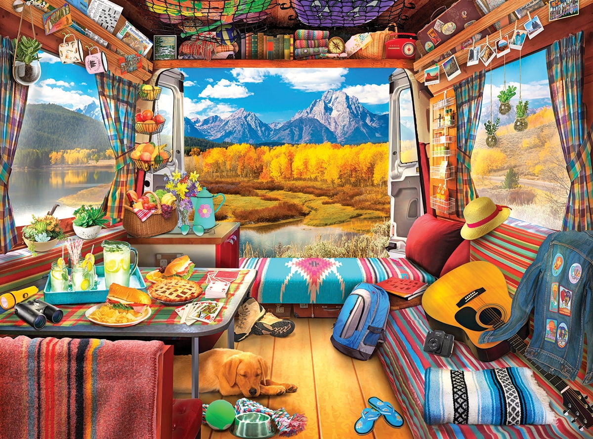 Cra-Z-Art Kodak 1000-Piece Van Life Grand Tetons Jigsaw Puzzle