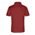 thumbnail image 5 of Mens Shirt Short Sleeve Knit Breathable Mens Spring Shirt,Brick Red,3XL, 5 of 5
