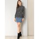 thumbnail image 2 of Allegra K Blusas Estampadas Vintage Con Cuello Con Volantes Y Mangas Abullonadas Con Pu?os Fruncidos Para Mujer Negro Floral XS, 2 of 6
