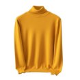 thumbnail image 2 of HaoXianJian Mens Mock Turtleneck Long Sleeve T-Shirts Solid Color Basic Slim Fitted Pullover Tees Casual Soft Comfort Big & Tall Shirts Casual T Shirts Lightweight Sweaters Size 2X 3X, 2 of 6