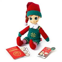 Portable North Pole Dogood Elf Plush Toy Green With Personalized Video Messages From Santa