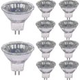thumbnail image 1 of Halogen Bulbs 20w 12v Gu4 Base 2800k Warm White Dimmable, Pack Of 10 XC, 1 of 4
