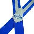 thumbnail image 5 of High Quality 2 inch Men's Blue Reflective Suspenders Partial Elastic X-Back Adjustable Brace, 5 of 5