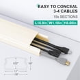 thumbnail image 2 of Cubiertas de cable Hider Cord Hider Delamu de 6,45 m para cables, 2 of 9