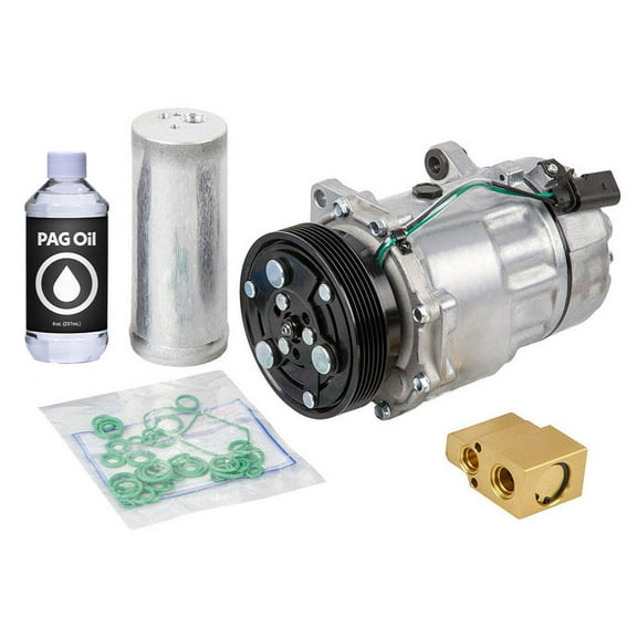 AC Compressor & A/C Kit For Volkswagen VW Golf & Jetta Mk4 - Includes Drier Filter, Expansion Valve, PAG Oil & O-Rings - BuyAutoParts