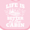 thumbnail image 4 of Inktastic Life is Better at The Cabin with Trees and Moon Boys or Girls Baby Bib, 4 of 4