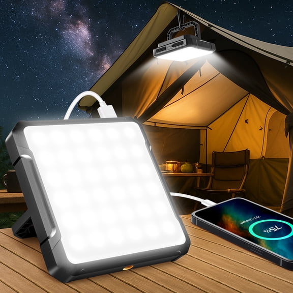 Cpeelsdo Rechargeable LED Camping Lantern 20000mAh, 1300lm Ultra Bright 4 Modes, IPX4 Waterproof for Outages, Tent
