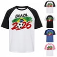 thumbnail image 3 of BUWTTED Mens Shirts Short Sleeve Graphic Print Tees Casual Sports Fan Wear 2026 World Football Competition Black Shirt L, 3 of 3
