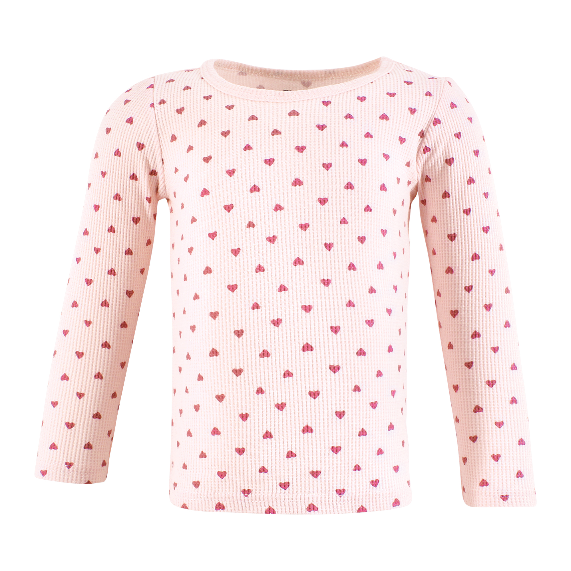 Hudson Baby Infant Girls Thermal Long Sleeve Tees 5pk, Creative Rainbows, 4T