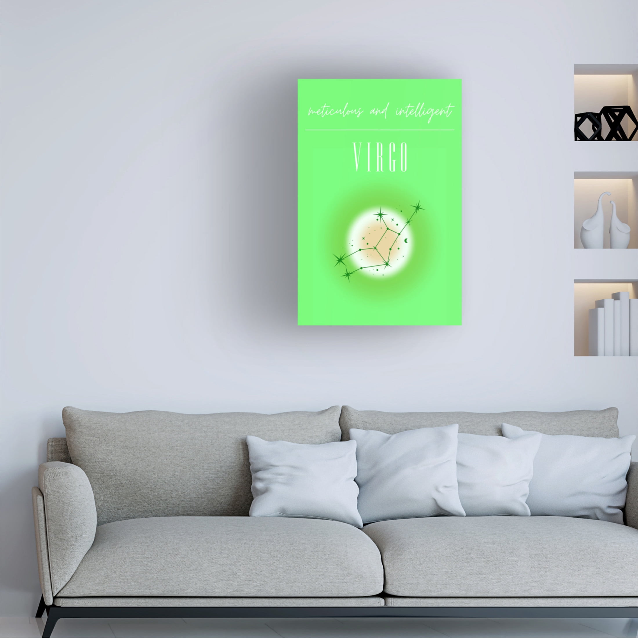 Trademark Fine Art Amelie Virgo Zodiac Print Art Canvas Wall Art
