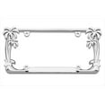 thumbnail image 1 of Cadre de Plaque d'Immatriculation Palmier, Chrome, 1 of 1