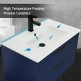 thumbnail image 4 of eclife Bathroom Vanity Drop in Sink Combo Wall Mounted Cabinet Vanity Set 30" - Blue, 4 of 4