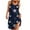 Navy, variant on IROINNID Sundress For Women Sleeveless Round Neckline Summer Casual Backless Mini Dress Regular Print Dress
