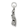 thumbnail image 2 of FB Jewels Sterling Silver Antique Hibiscus Flower Charm, 2 of 4