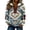 ☃047-Multicolor, variant on Women's 2026 Casual Aztec Cow Print Zipper Collar Pullover Sweatshirt Western Cowgirl Ethnic Style Blouse