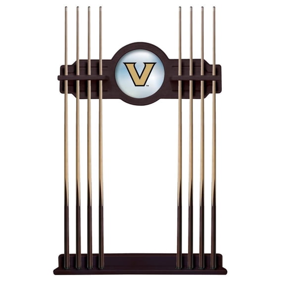Vanderbilt University Solid Wood Cue Rack with a English Tudor Finish