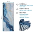 thumbnail image 2 of Blue Marble Gold Wave Pattern Hot Yoga Mat Towel Non Slip for Hot Yoga - Quick-Drying Yoga Mat Cover with 4 Corner Pockets with Travel Bag - Hot Yoga Towel Non Slip 70"x26", 2 of 6