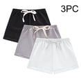 thumbnail image 2 of Fesfesfes 3 Pack Kids Solid Summer Casual Shorts,Cute Lightweight Leisure Shorts for Toddler Boys Girls,Breathable Daily Shorts for 12 Months to 9 Years,for Holiday Play Photo Casual, 2 of 9