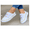 White, variant on Women’s Low Top Canvas Sneaker with Memory Foam, Plain Strappy Design - Comfortable Walking Shoes