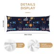 thumbnail image 3 of Balery Solar System Funda Protectora para Almohada Corporal de Algodón Hipoalergénico con Cierre(55 x 21 pulgadas), Almohadas No Incluidas, 3 of 7