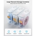 thumbnail image 4 of YOOPAI Caja de almacenamiento de filamentos - Paquete de 4 contenedores de filamentos para sellado y protección de filamentos de impresión 3D - Almacenamiento de filamentos portátil con desecante y et, 4 of 6