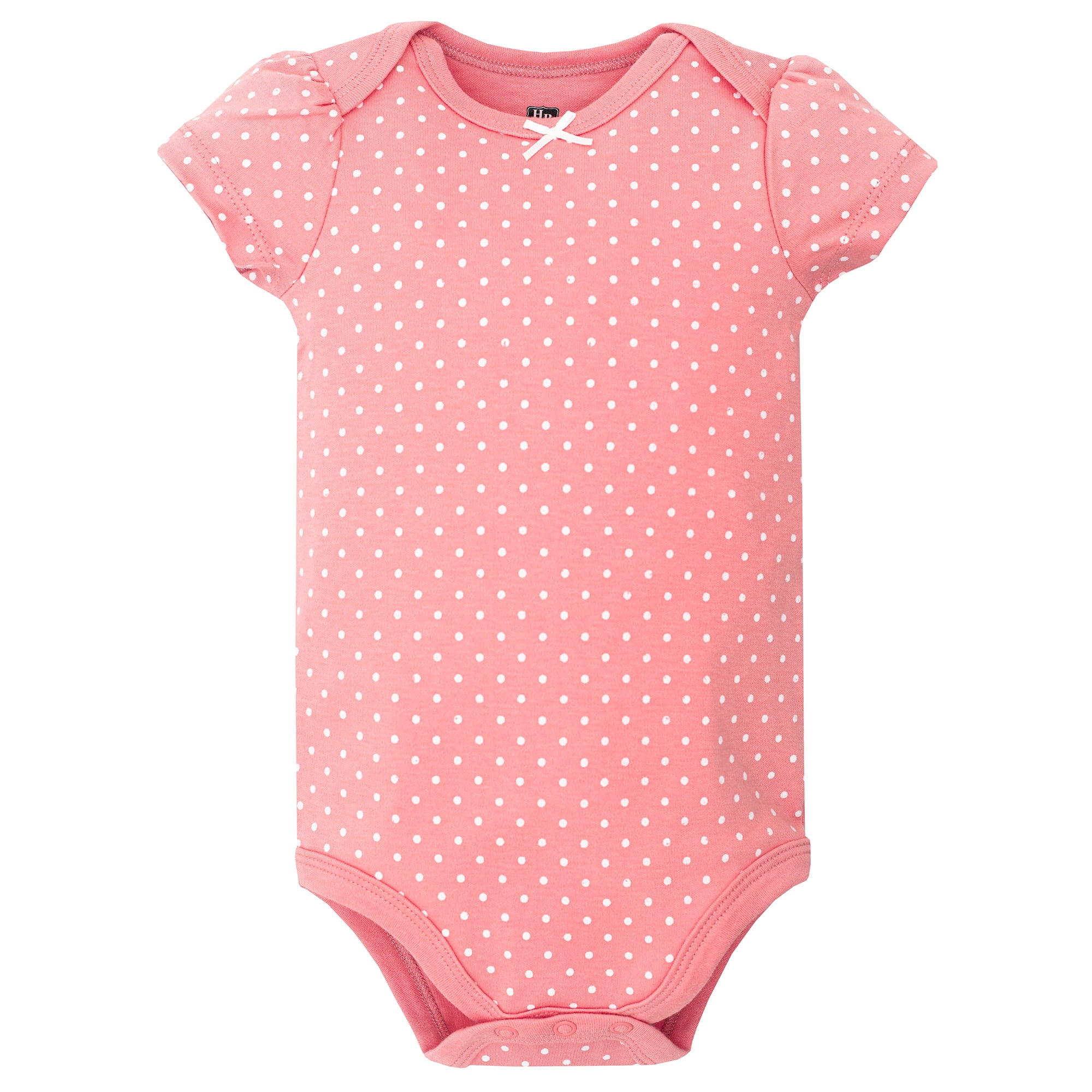 Hudson Baby Infant Girls Cotton Bodysuits 5-Pack, Pastel Wildflower, 3-6 Months