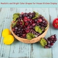thumbnail image 3 of Artificial Grapes Decor Fake Fruit Plastic Round Grapes Bunches for Home Farmhouse Kitchen Party Wedding Wine Decor (Agate, 10), 3 of 3