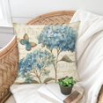 thumbnail image 5 of Farmhouse Pillow Covers 18x18 Set of 4 Spring Summer Throw Pillow Covers Linen Flower Butterfly Bird Decorative Pillowcases for Sofa Couch Living, 5 of 5