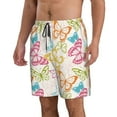 thumbnail image 2 of Goofa Retro Colorful Butterfly Printed Mens Swim Trunks Summer Quick Dry Short Beach Swimwear Bathing Suits-3X-Large, 2 of 9