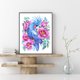 thumbnail image 5 of 11CT punto de cruz completo Animal flor estampado DIY pared arte manualidades hogar bordado Likrtyny decoración de arte, 5 of 9