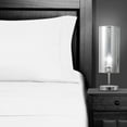 thumbnail image 2 of Superior 4-Piece Classic White Embroidered Microfiber Bed Sheet Set, Full, 2 of 7