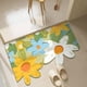 thumbnail image 1 of weibbin Absorbent Bathroom Rug Mat, Non-Slip Quick-Dry Carpet for Bathroom Floor, Multi-Layer Water-Absorbing Doormat in Modern Design, 24x16 Inch, 1 of 6