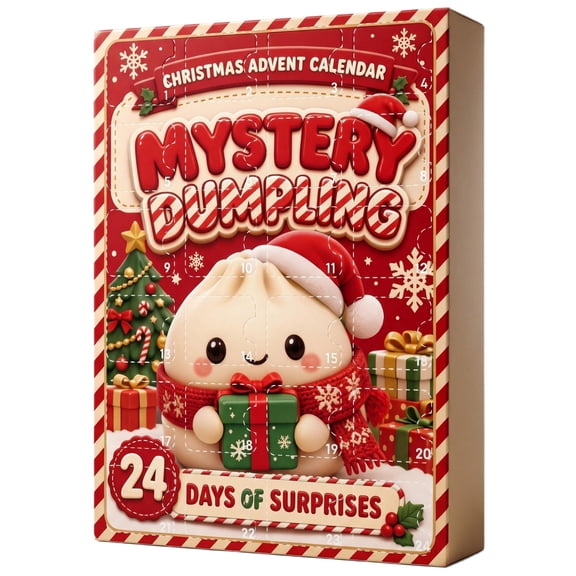 CQHVKQ Christmas Advent Calendar Dumpling Squishy Mystery Box, 24 Day Rainbow Mystery Squishy Dumplings Christmas Countdown Calendar, Advent Calendar with 24 Surprises Squishy Bun Gifts for Kids