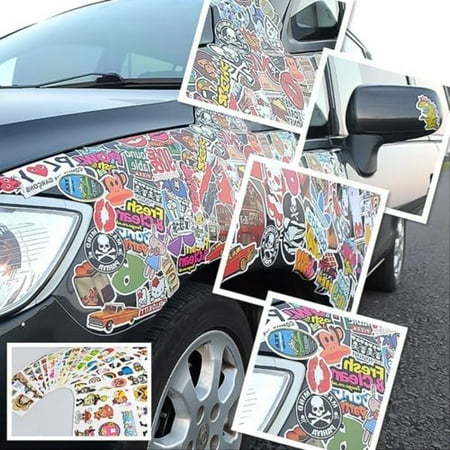 100 x Random Vinyl Decal Graffiti Doodles Sticker Bomb Laptop Waterproof Stickers Skate,Automobile Motorcycle