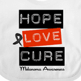 thumbnail image 4 of Inktastic Melanoma Hope Love Cure Boys or Girls Baby Bib, 4 of 4